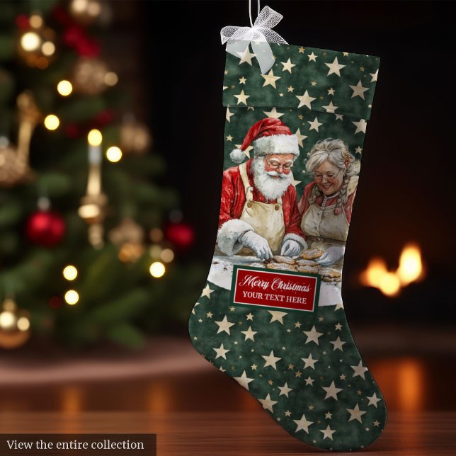 Whimsical Santa Claus Christmas Stocking Family (Whimsical Santa Claus Christmas Stocking Family)