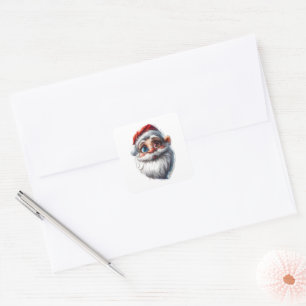 Whimsical Santa Claus Sticker