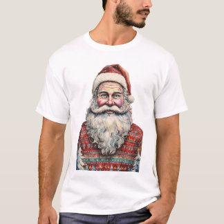 Whimsical Santa Watercolor T-Shirt