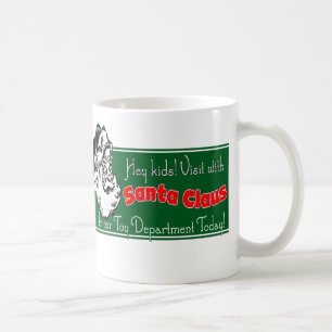 Whimsical Santa Workshop Holiday Christmas Coffee Mug