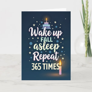 Whimsical Script Birthday Card