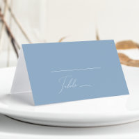 Whimsical Script | Dusty Blue Folded