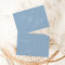 Whimsical Script | Dusty Blue Save The Date