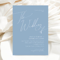 Whimsical Script | Dusty Blue The Wedding Of