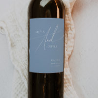 Whimsical Script | Dusty Blue Wedding