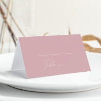Whimsical Script | Dusty Rose Folded
