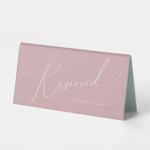 Whimsical Script   Dusty Rose Reserved