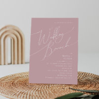 Whimsical Script | Dusty Rose Wedding Brunch