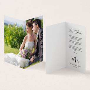 Whimsical Script Photo Romantic Botanical Branches