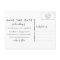 Whimsical Script Photo Save Our Date Postcard II