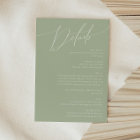 Whimsical Script | Sage Green Details