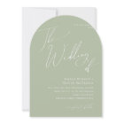 Whimsical Script | Sage Green The Wedding Of