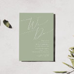 Whimsical Script | Sage Green We Do Wedding Invitation<br><div class="desc">Introducing our stunning whimsical script | sage green we do wedding invitation perfect for your simple modern boho spring celebration. Our elegant design includes a vibrant bright, pastel colour palette with a vintage chic calligraphy script. Whether you prefer a minimalist or classic style, our unique editable product offers luxury and...</div>