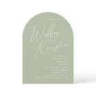 Whimsical Script | Sage Green Wedding Reception