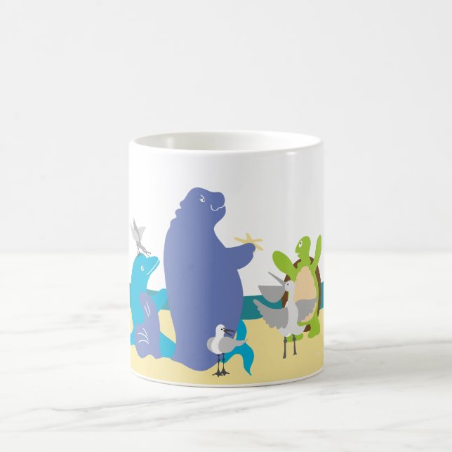 Whimsical Sea Animals  Coffee Mug (Center)