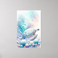 Whimsical Sea Turtle Wall Art