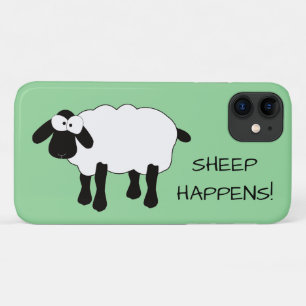 Whimsical Sheep "Sheep Happens" iPhone 11 Case