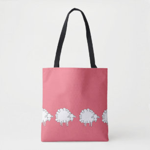 Whimsical Sheep Shoulder TOTE Bag