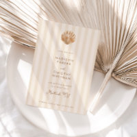 Whimsical Shell Monogram Coastal Wedding