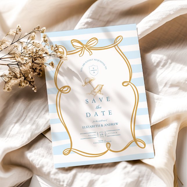 Whimsical Shoreline Wedding Save The Date (Creator Uploaded)