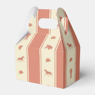 Whimsical Show Pony Horse Pattern Favour Box
