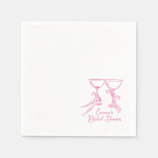 Whimsical Shower Paper Cocktail Napkin
