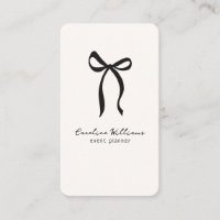 Whimsical simple bow, QR code Event Planning 