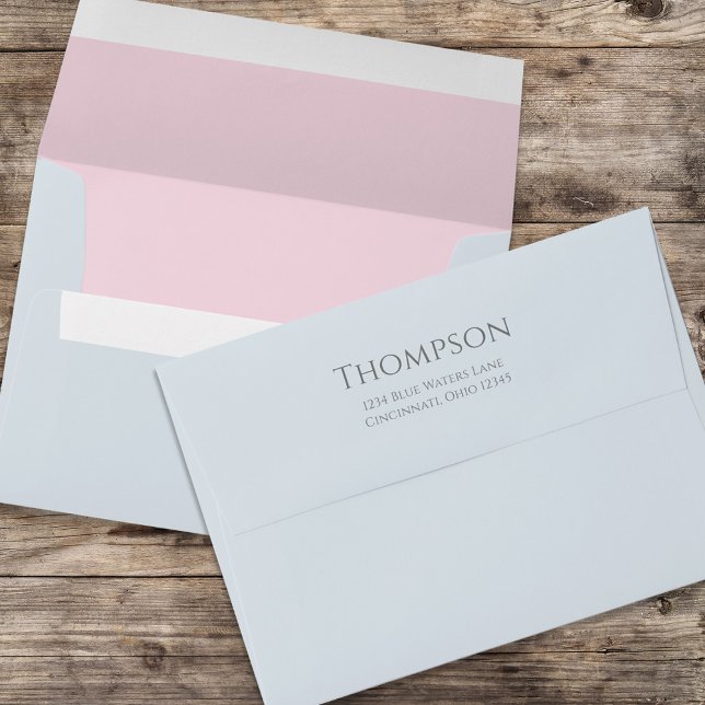 Whimsical Simple Pastel Colours Return Address Envelope (Creator Uploaded)
