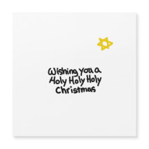 Whimsical simple white Christmas holiday 