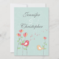 Whimsical Singing Birds with Flowers
