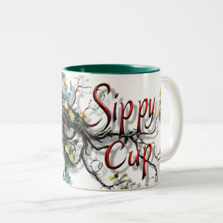 Whimsical Sippy Cup Nature Mug