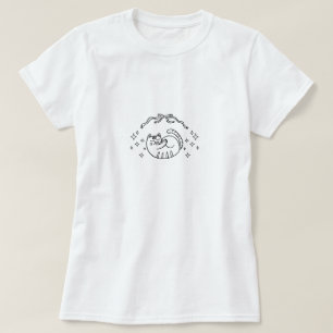 Whimsical Sleepy Cat T-Shirt