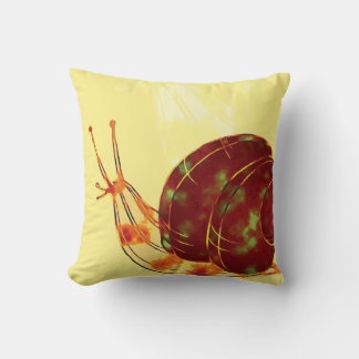 Whimsical Snail Sojourn:  Cushion