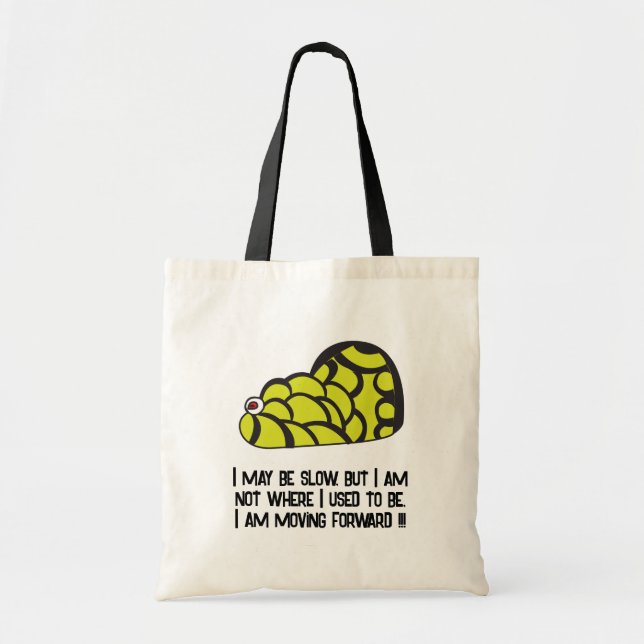 Whimsical Snail  Tote Bag (Front)