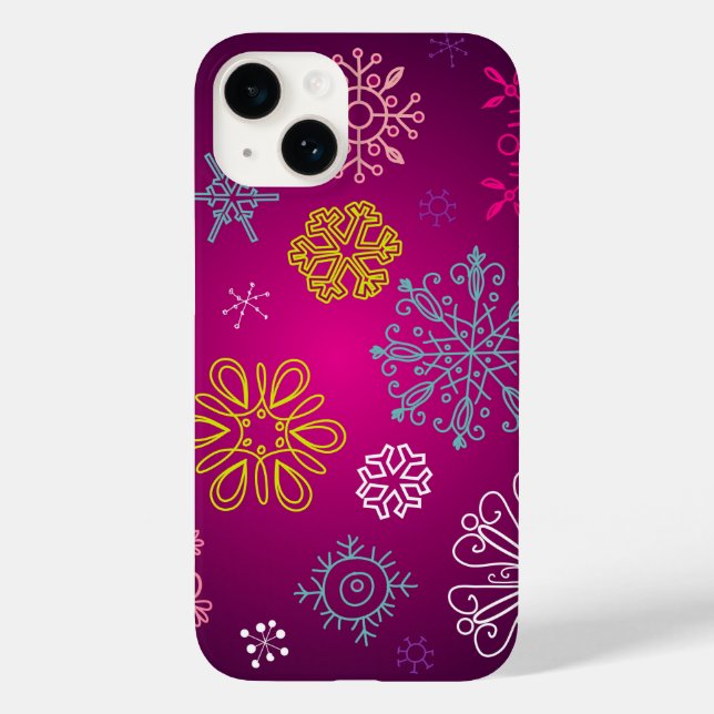 Whimsical Snowflakes Winter Wonderland Case-Mate iPhone Case (Back)