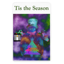 "Whimsical Snowman" Personalise 4 x 6