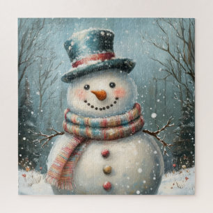 Whimsical Snowman Puzzle