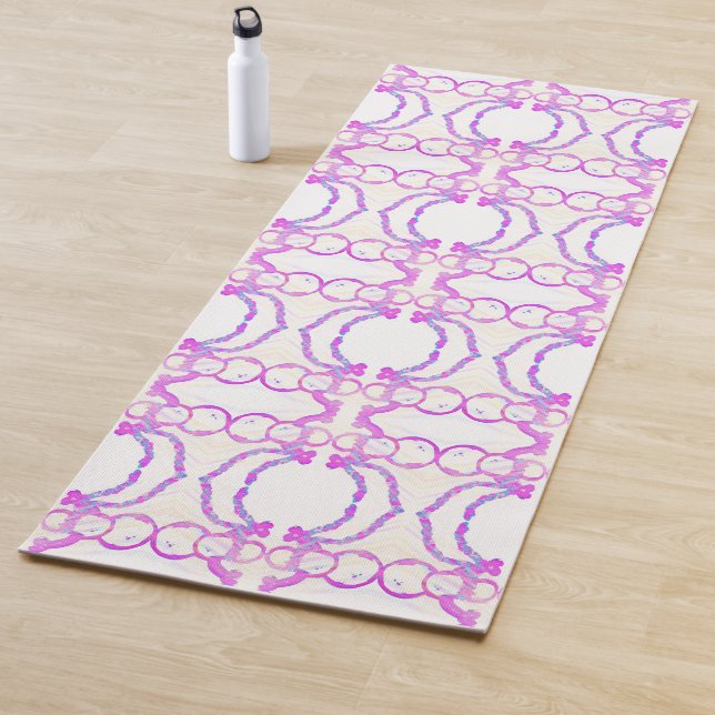 Whimsical snowman yoga mat (In Situ)
