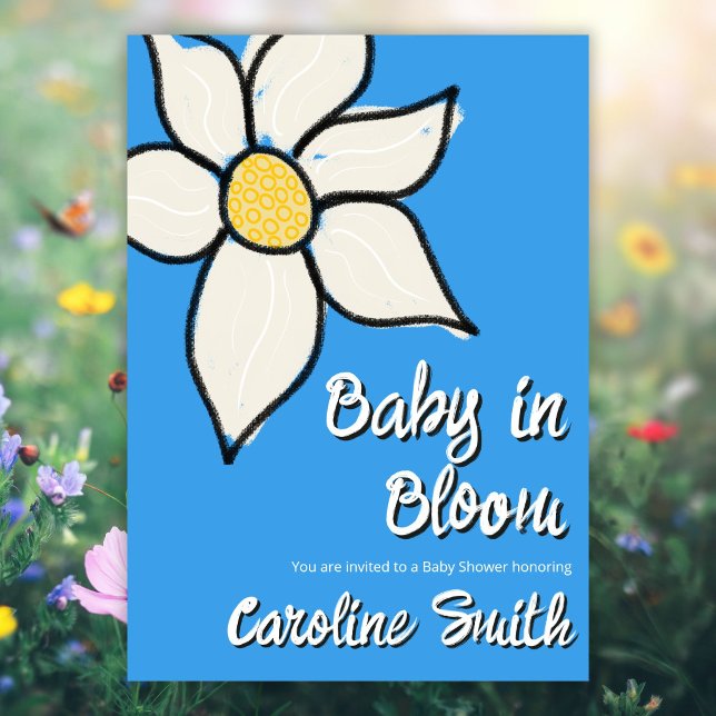 Whimsical Spring Floral Baby Shower Invitation (Creator Uploaded)