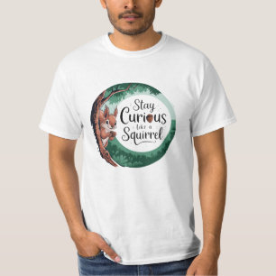 Whimsical Squirrel Designs for Animal Lovers T-Shirt