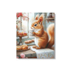 Whimsical Squirrel Tea Party Woodland Kitchen