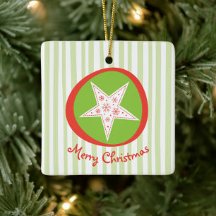 Whimsical Star Christmas Ornament