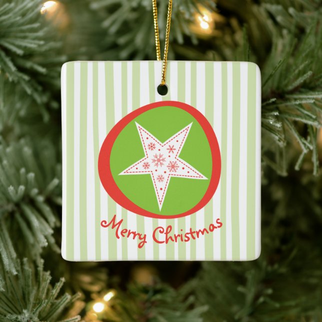 Whimsical Star Christmas Ornament (Tree)