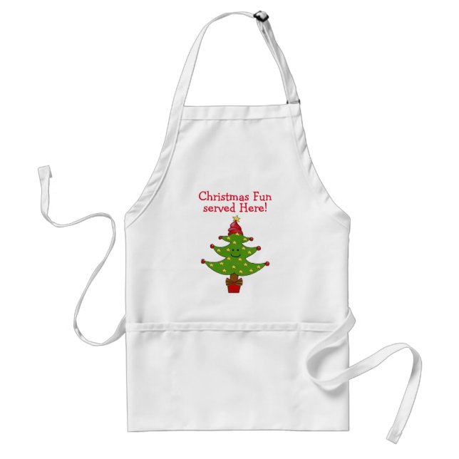 Whimsical Stars Tree Standard Apron (Front)