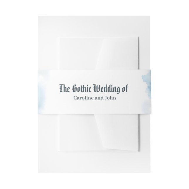 Whimsical Steampunk Elf Wedding  Invitation Belly Band (Front Example)