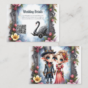 Whimsical Steampunk Elf Wedding Invitation   Flora