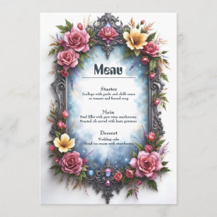 Whimsical Steampunk Elf Wedding Menu