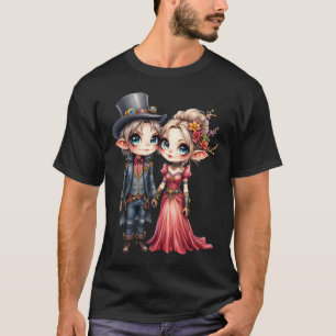 Whimsical Steampunk Elf Wedding T-Shirt