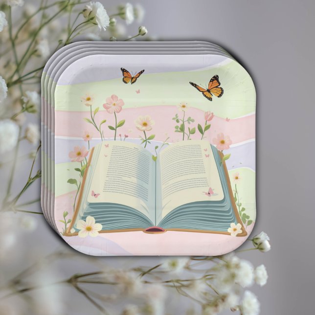 Whimsical Storybook Baby Shower Paper Plate (Creator Uploaded)