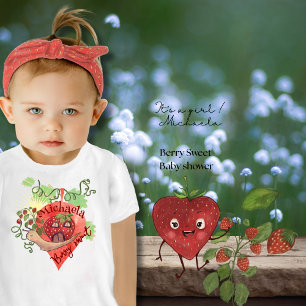 Whimsical Strawberry House Berry Sweet  Baby T-Shirt